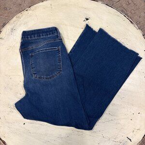 Kut From The Kloth Fab Ab Women's Wide Leg High Rise Jeans 12 Raw Hem